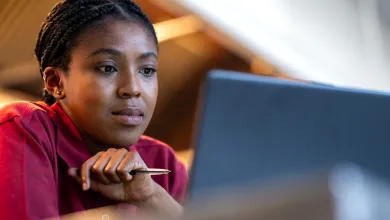 Students learning in a classroom setting