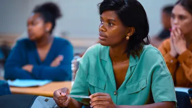 Students learning in a classroom setting