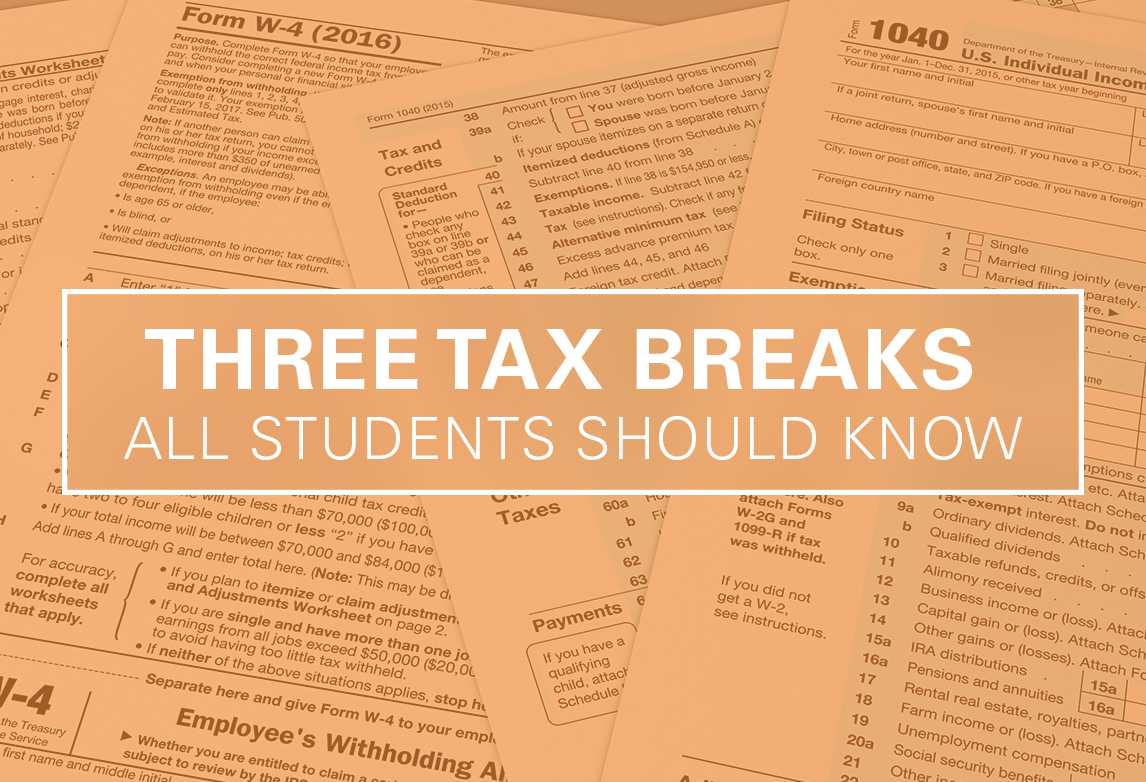 3 Tax Breaks All Students Should Know